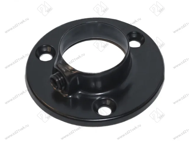 Фланец для трубы d=25 мм, чёрный 1