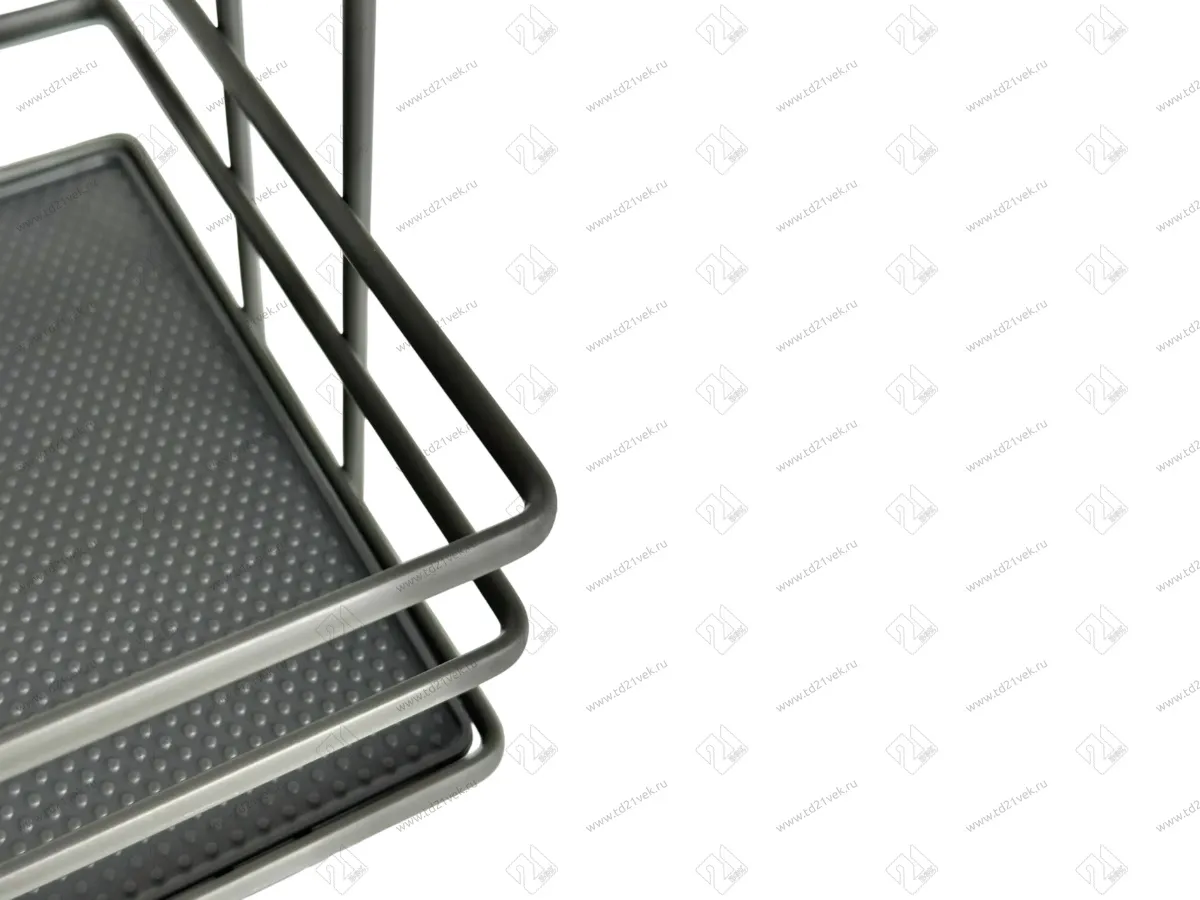 Бутылочница 400, нижнее крепление, плоский прут, 450х340х535 мм,  пластиковый поддон, антрацит 2