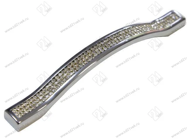 Скоба "Оскар" со стразами 5267-06/160 (хром) <40/320> 1