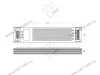 06.800.01.372 (367) Блок питания стаб. напр. для LED, плоский  220VAC/12VDC, (max 100Вт), IP20, с защитой от КЗ, алюминевый корпус белый, 273х53х22мм превью 2