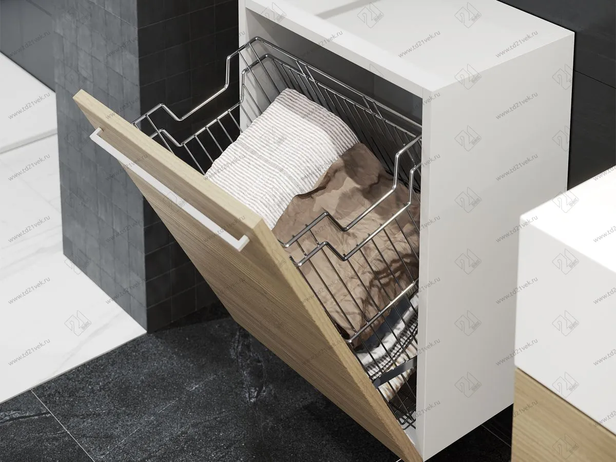 S-8115-C Корзина для белья навесная в базу 500 мм, Starax, (430х290х500 мм), хром 1