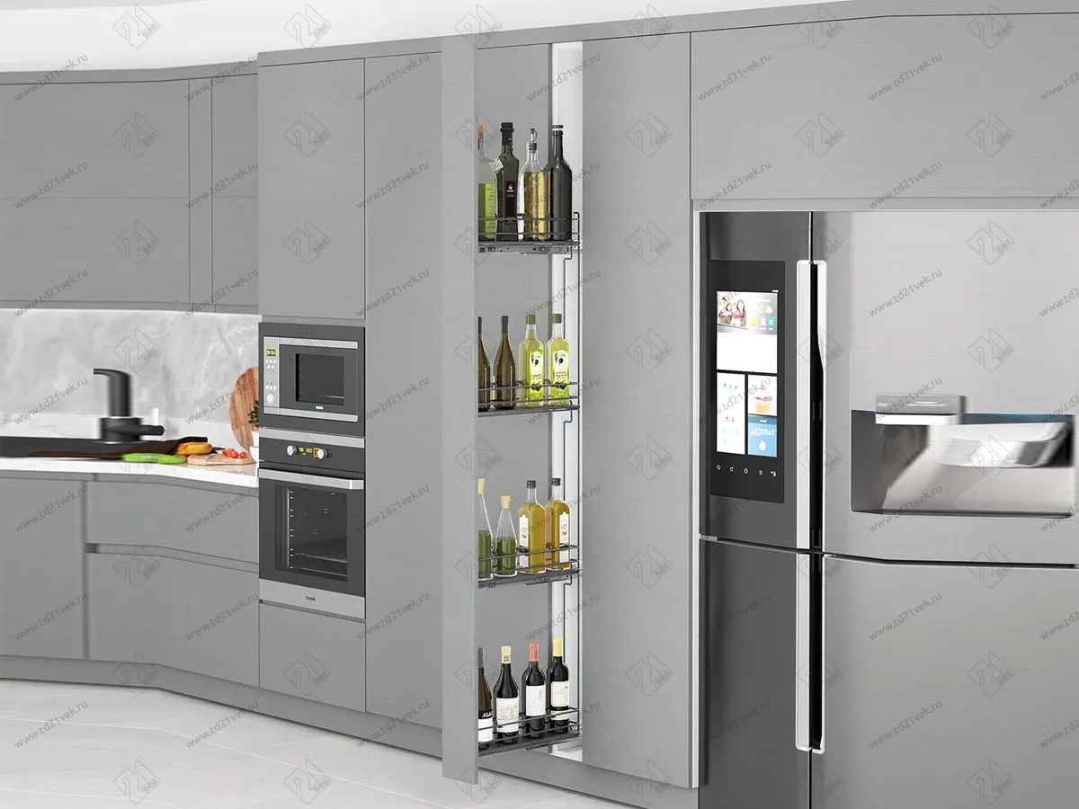 S-2919-A Выдвижная колонна в базу 150 мм, Starax, 4-х ярусная, (108х465х1650 мм), левая 1