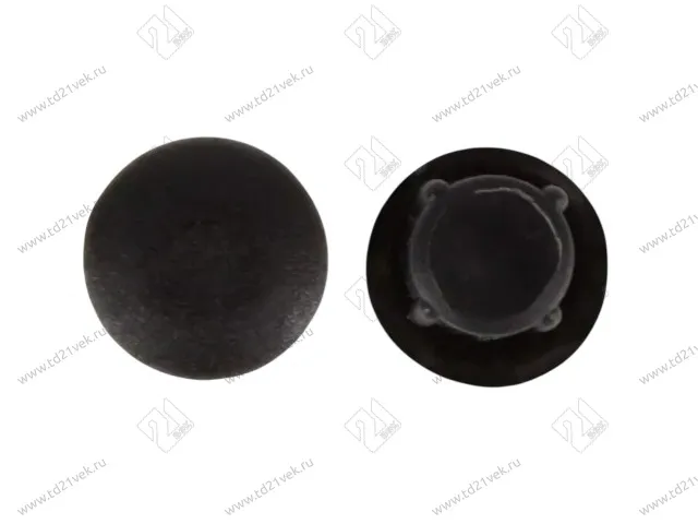 Заглушка для технологических отверстий, D5 мм, черная матовая (1упак = 1000шт) 1