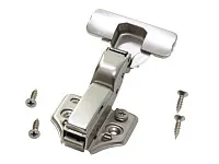 Петля 3D вкладная 16мм, с планкой H=2мм, CLIP, c доводчиком, никель