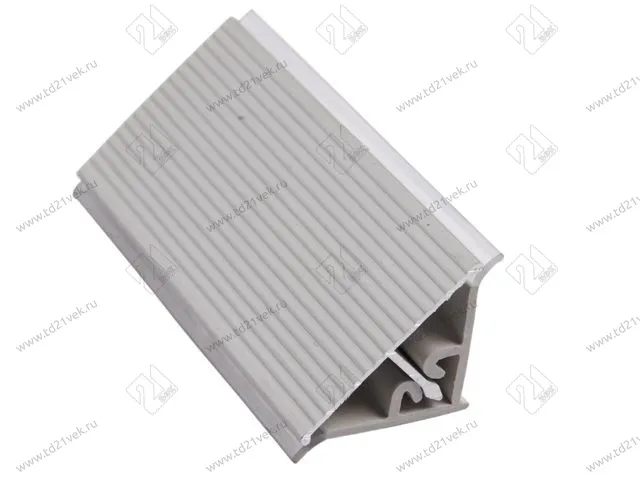 Плинтус кухонный алюминиевый, рифленый Элит-С, 3,05, серебро <1/40> 1