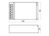 06.800.01.356 Блок питания стабилизированного напряжения, вентилируемый, в корпусе IP20, 220/12В, max 60Вт