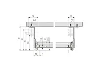 Полка для клавиатуры, серая, пластик, сталь SK-027-80 <1/10>