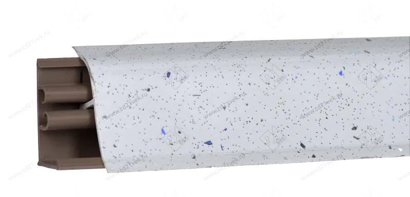 Плинтус для столешниц  "искра белая глянец" 3,0 м LB-381-6082  (№478/476) <1/20> 1