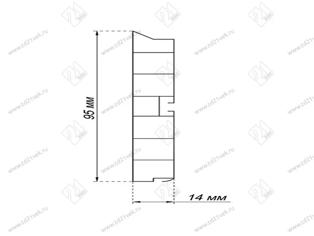 Цоколь кухонный 4м, H100, светло-серый 2