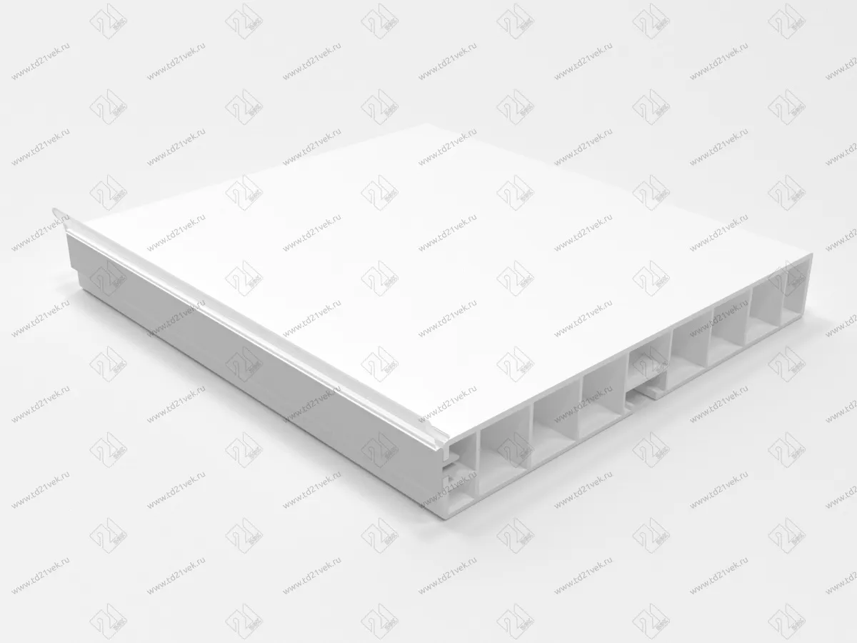 Цоколь кухонный с уплотнителем (белый) 3,2 м, Н-100 <15> 1