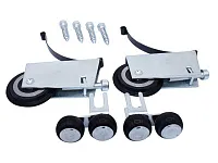 Комплект роликов асимметрия "Стандарт" (для трека-37,5мм / нагрузка-45кг / саморез-6мм)