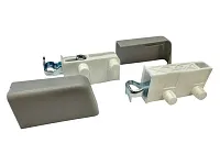 Навес для шкафа L+R, заглушки-2шт. (под запрессовку), светло-серый, Р130