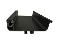 С-образный профиль GOLA с подсветкой, черный матовый, L=3000 мм, в комплекте LED лента, крепления 6 шт., коннектор