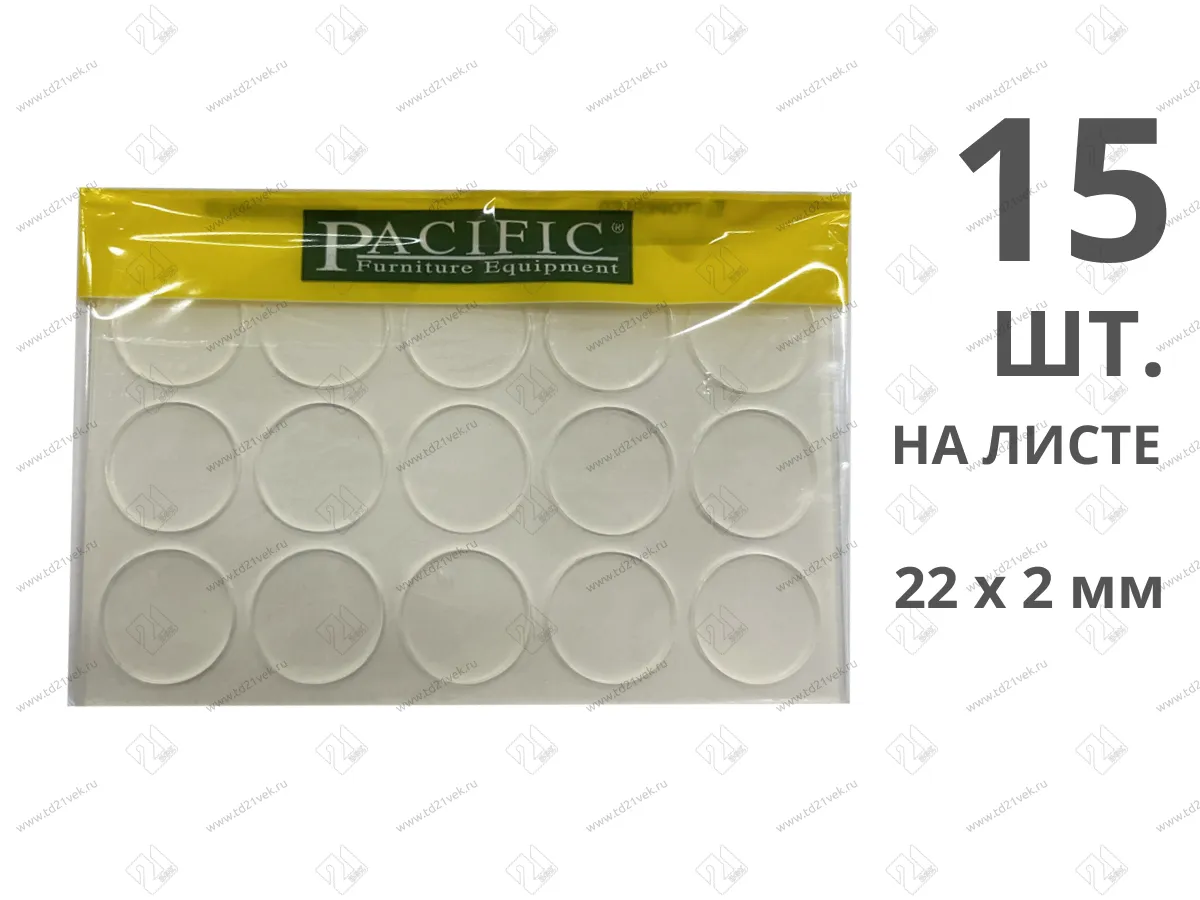 Подкладка стеклянного стола Pacific PC 2862 (22x2мм)    <15шт на листе/25> 1