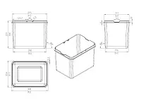 S-2578-A Система сортировки в базу 400 мм, Starax, 12+12 л, (340x485x315 мм), пластик, антрацит