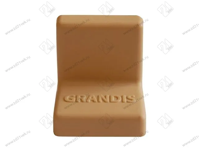 Уголок крепежный 25x25 мм толщ.1,2мм с крышкой, ольха 10-419P <200/2000> 1