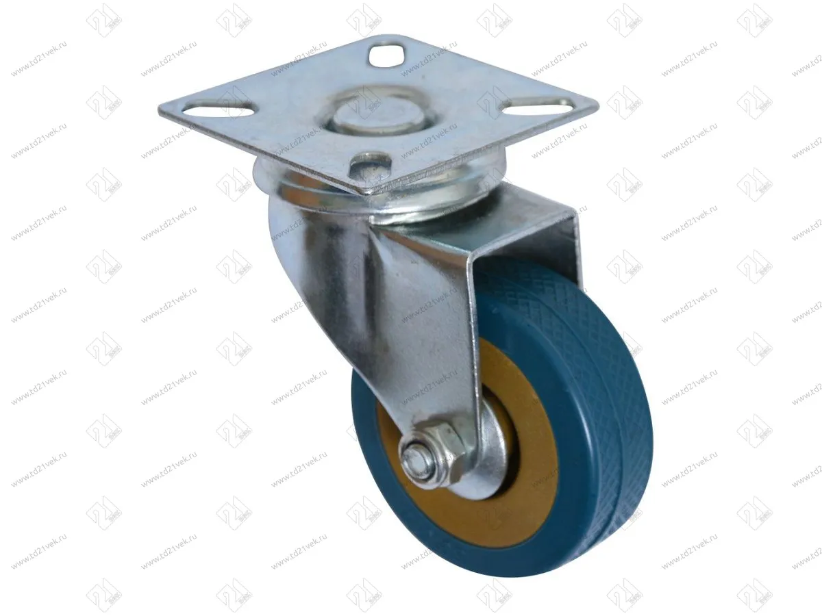 13-20-50 Колесо повор. на пл-дке нагрузка-30кг, d=50, h=72. (ПВХ) / 321  <160> 1