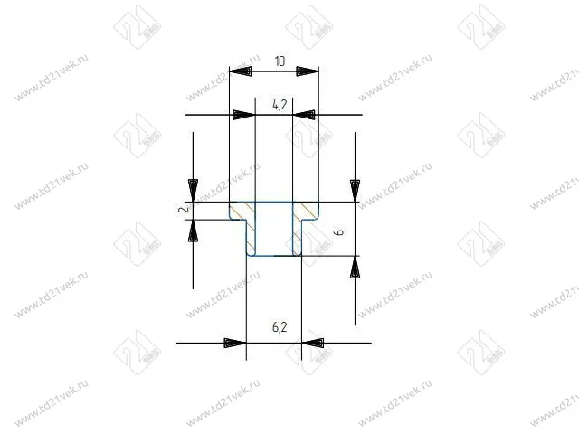 Втулка пластиковая для стекла толщиной 4-5 мм, прозрачная 3