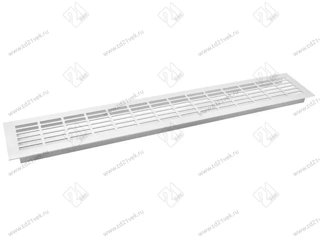 Решетка вентиляционная KK-W80800-D0, 480x80мм, серый, алюминий<25/100> 1