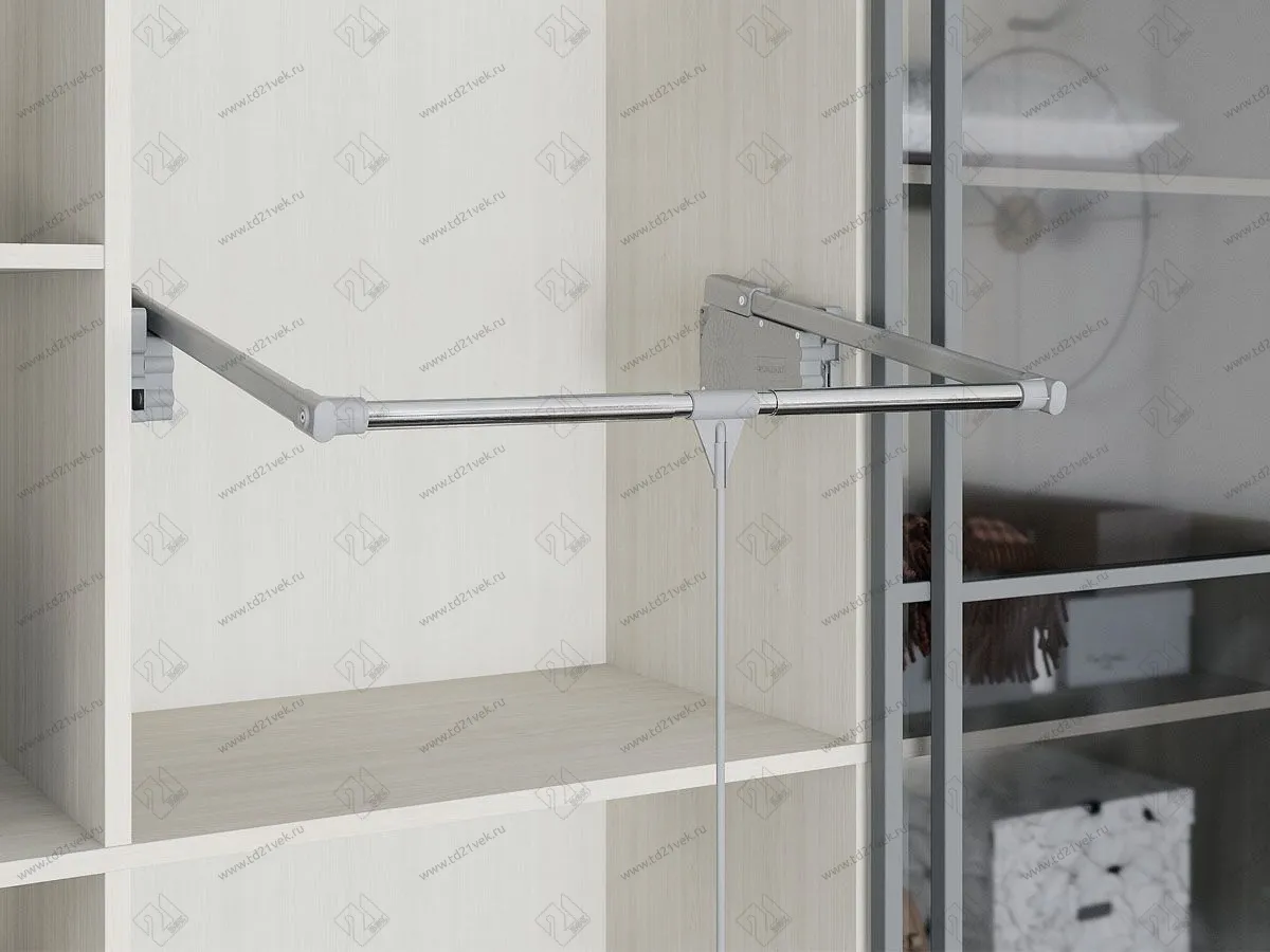 S-6013-G Пантограф Starax, (850-1150x285x900 мм), нагрузка 10 кг, серый/хром 1