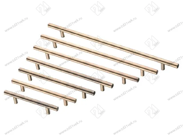 R-3020-192 AB Ручка-рейлинг D=12мм, 192 мм, античная бронза <20/100> 1