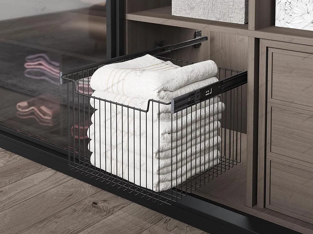 S-6361-A Выдвижная корзина Starax (большая) с телескоп. напр. 400 мм. (355-375x465x360) <1> 1