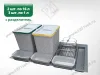 S-2564-G Система сортировки в базу 900 мм, Starax Order 2, (840-800x490-415x305 мм), серый превью 2