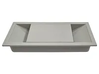 Заглушка кабель-канала, 156х66х22мм, светло-серый