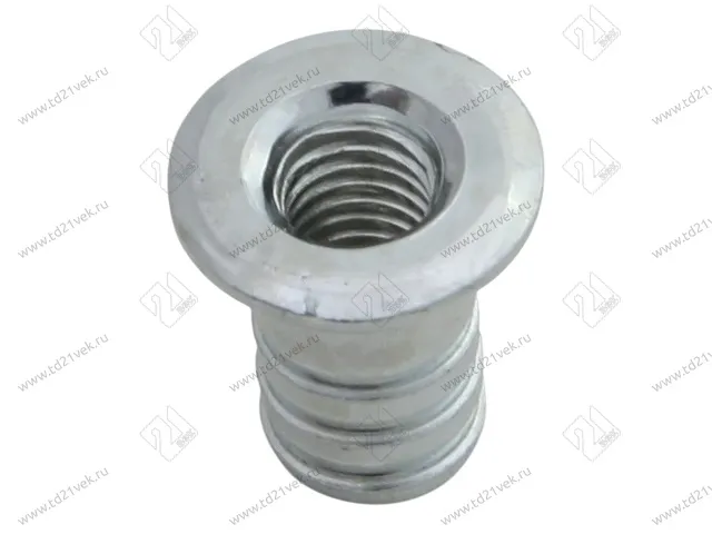 Футорка мебельная забивная М6хL16мм, сталь, цинк 1