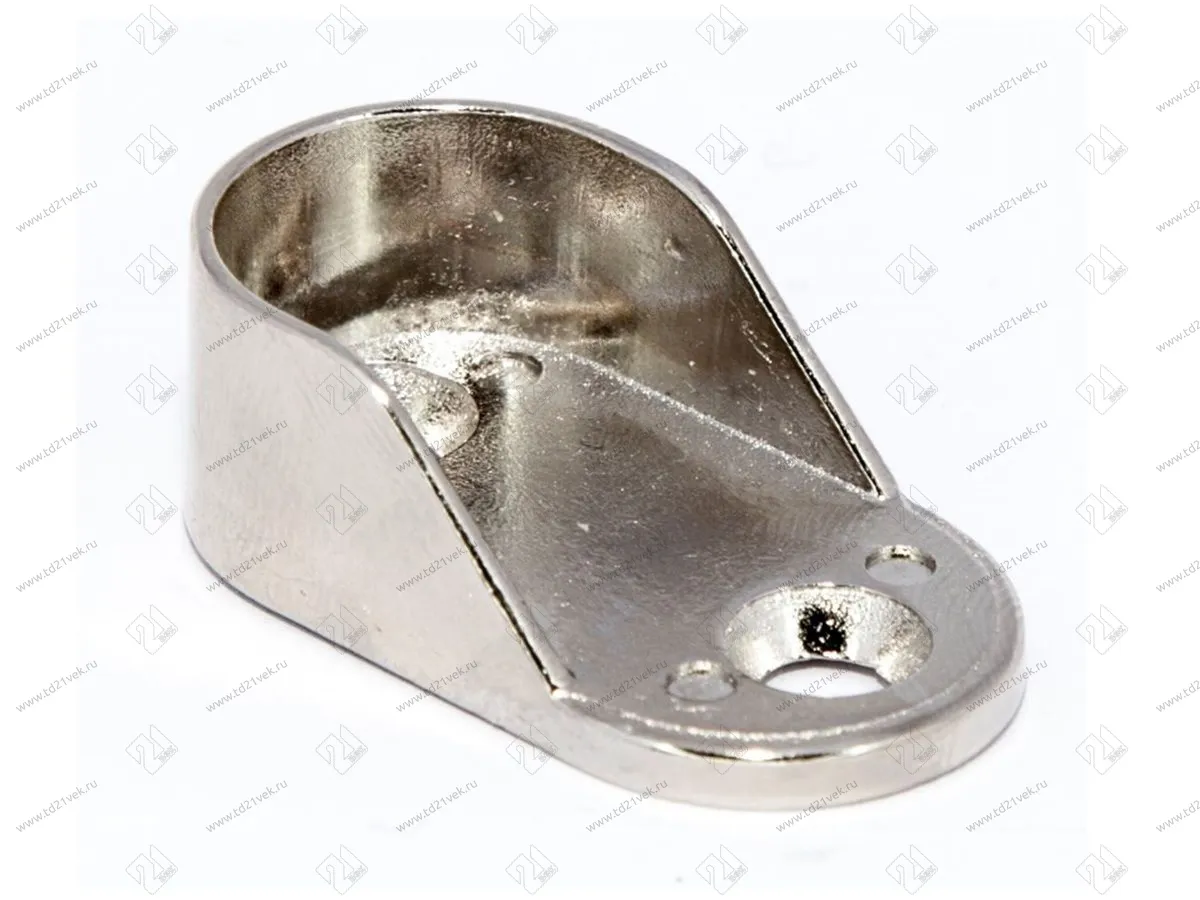 Штангодержатель овальный FLMCNK15H20007 H20*15мм 2отв.(никель) <500/1000> 1