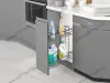 S-2443-08-A Бутылочница 250, Starax, 2-х ярусная, направляющие Blum Tandem, выдвижение 7/8, (203х475х495), левая, антрацит превью 1