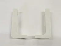 Г-образный комплект открытых заглушек (2 шт.) №1 белый <5>