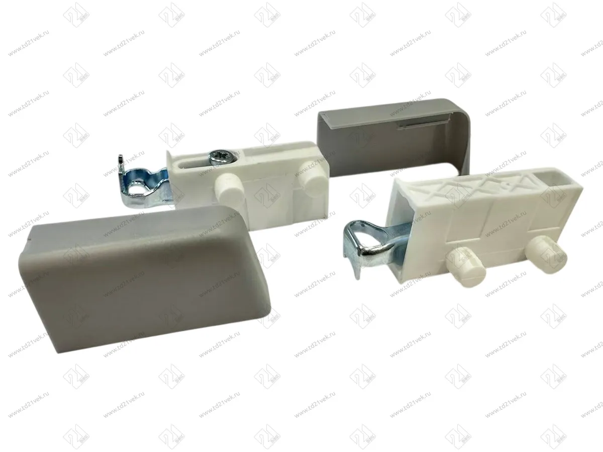 Навес для шкафа L+R, заглушки-2шт. (под запрессовку), светло-серый, Р130 1