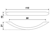RS808CP.3/96 Ручка мебельная хром <50>