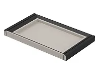 S-6427-A Выдвижная полка в базу 800 мм, экокожа, Starax (764x470x60 мм), антрацит