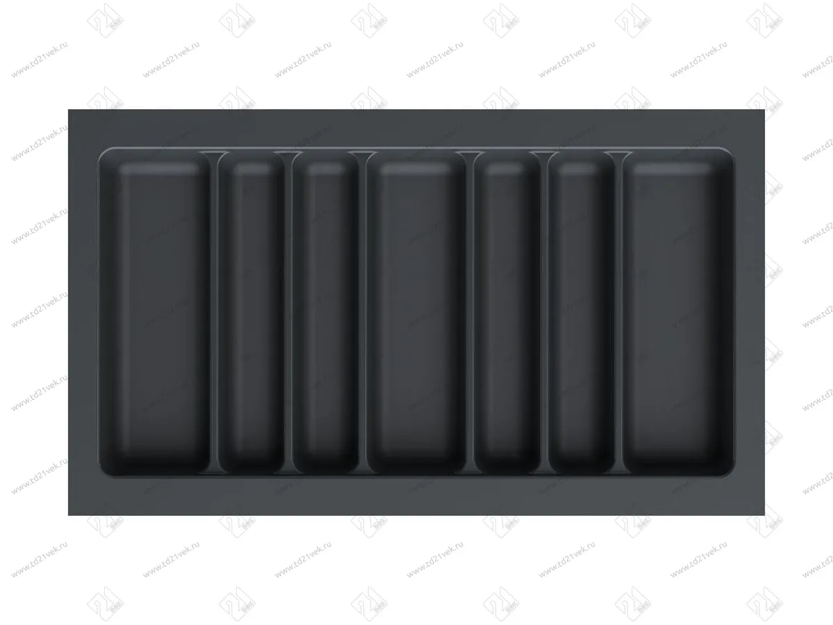 S-2690-AP Лоток для столовых приборов Starax в базу шир.900 (840x490x55 мм), антрацит 2