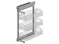S-2204-C Бутылочница 250, Starax, 3-х ярусная, направляющие Blum Tandem, (205х470х635 мм), правая