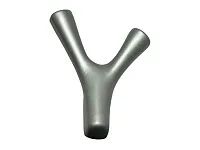 Крючок двухрожковый, хром матовый, VETKA