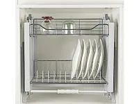 S-5182-C Выдвижная сушка для посуды в базу 800 мм, Starax, (764x300x550 мм), хром