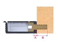 103-04-14-304 Qfix Корпус стяжки Mesan d20*h12,5*L34,5мм (крем) (ST) <500/3000>