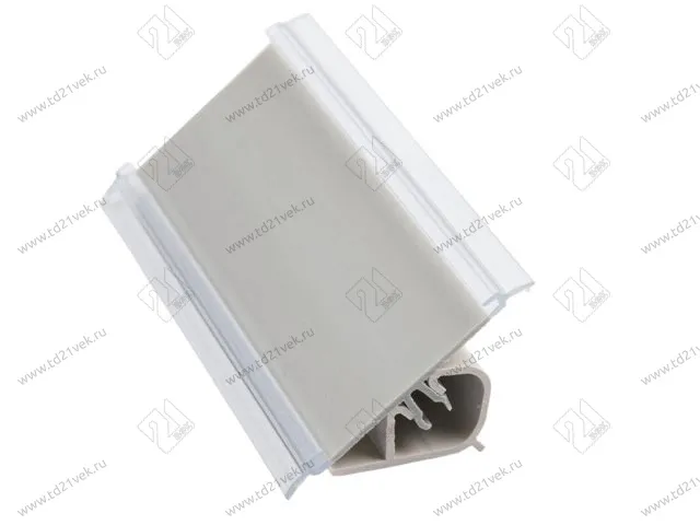 Плинтус кухонный пластиковый, плоский под вставку, Престиж, 4,20 метра , прозрачный  <1/40> 1