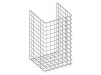 Корзина для белья в базу 300 мм, 235х435х230мм, белая, с креплением на дверцу, крепёж 4 шт. в комплекте