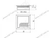 Заглушка кабель-канала LB-K80X80-20 Merida, GTV, 80x80 мм, черный превью 2