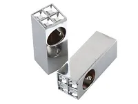 RAT-20 KIT Комплект держателей рейлинга CRYSTAL 2 шт, хром <20>