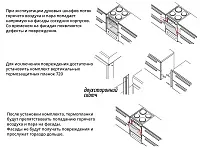Термоизоляционная планка плоская, белая, для отдельно стоящей плиты, комплект- 2 шт.