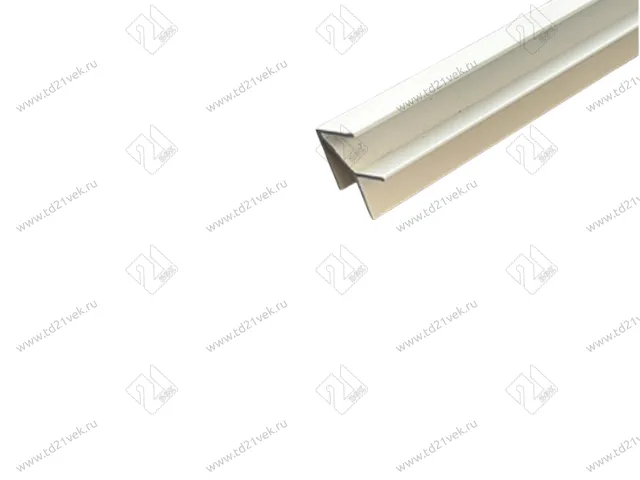 Планка БЕЛАЯ угловая универс. алюм. для стеновых панелей 6 мм 1080   L=600  <100> 1