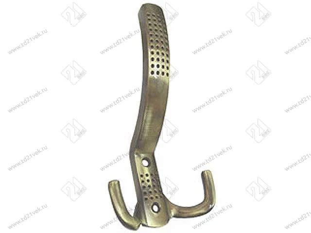 K305AB.6 Крючок мебельный старинная латунь <20> 1