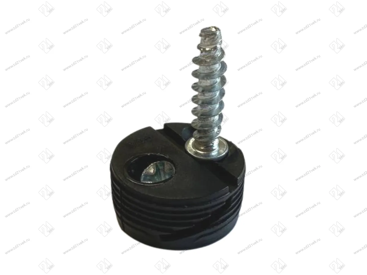 102-01-08-301 Стяжка Mesan Montefix d25*H12мм+винт d5*27мм (черный) <1000> 1