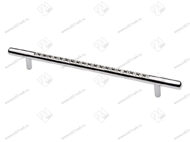 Скоба "Оскар" со стразами 5278-06/128 (хром) <50/400> 1