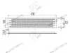 Решетка вентиляционная KK-D50100-06, 500x100мм, шлифованная сталь, алюминий <25> превью 2